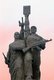China: Revolutionary soldiers of the world, Socialist Realism statuary, Yangzi River Bridge (Da Qiao), Nanjing, Jiangsu Province